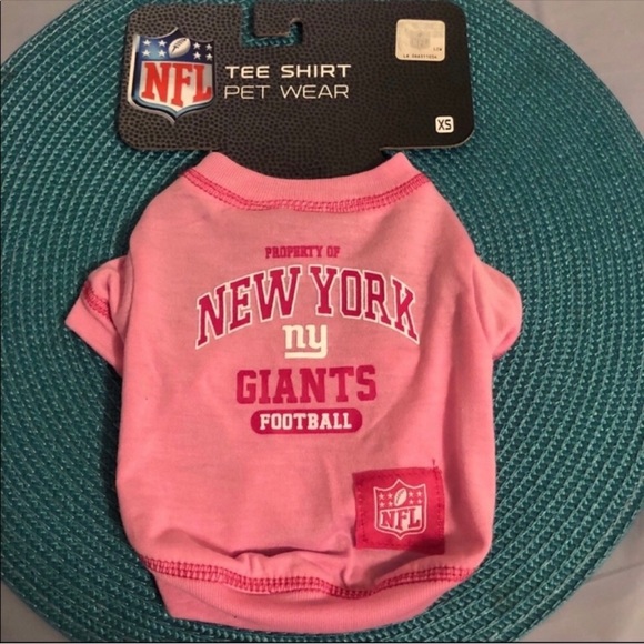 NFL Other - New York Giants NY pink t-shirt NFL for dogs XS. NWT